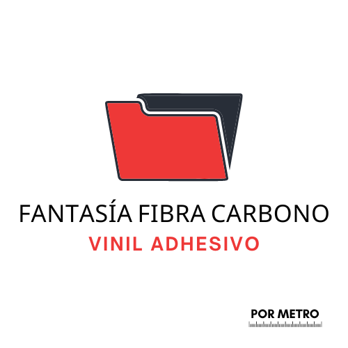 Vinil Adhesivo Fantasia Fibra de Carbono